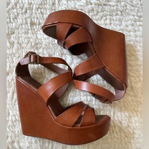 Kork-Ease Leather Wedge Sandals